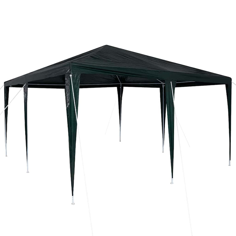Afbeelding laden in galerijviewer, Vidaxl partytent groen 400 x 400 x 266 cm polyethyleen en staal
