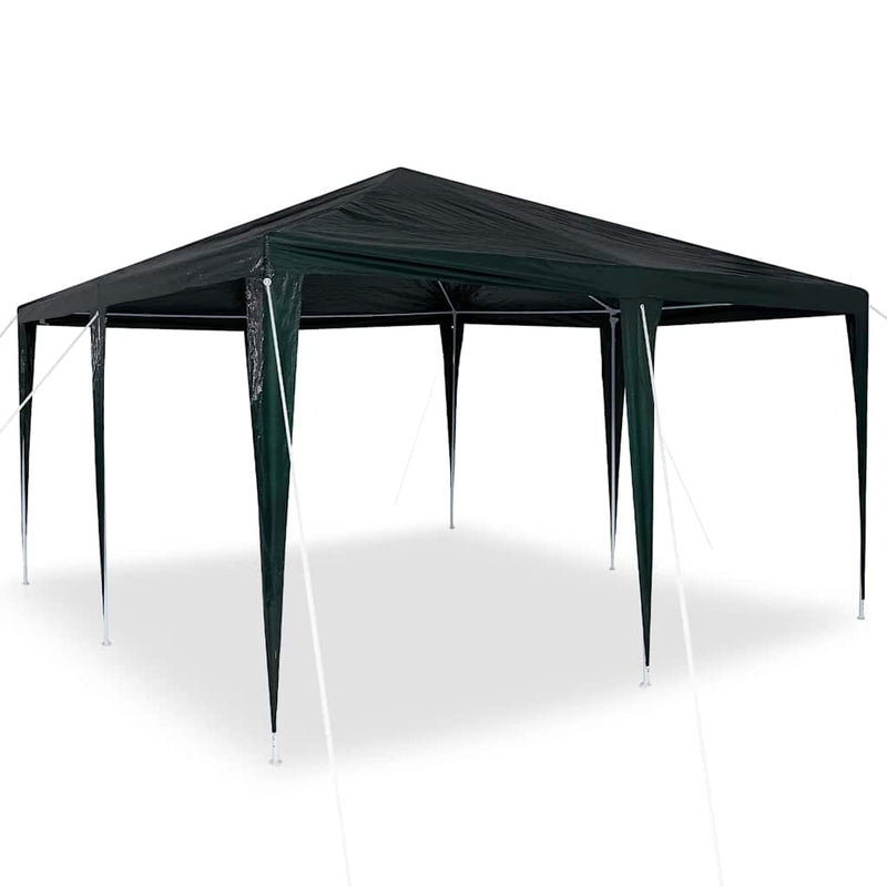Afbeelding laden in galerijviewer, Vidaxl partytent groen 400 x 400 x 266 cm polyethyleen en staal