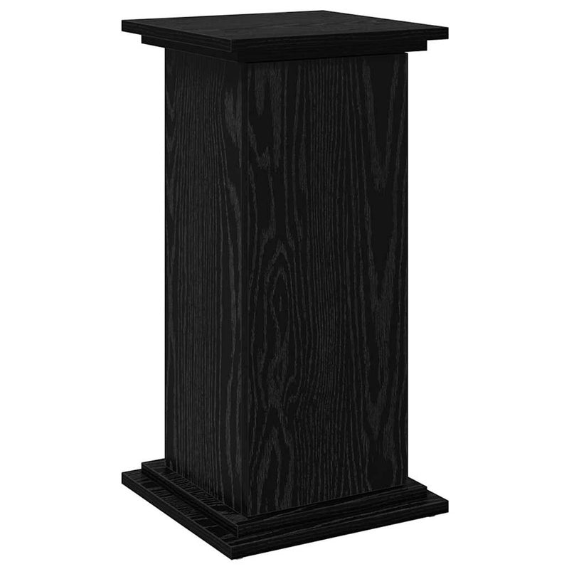 Afbeelding laden in galerijviewer, Vidaxl displaystand met plank zwart eiken 31 x 30 x 60 cm bewerkt hout