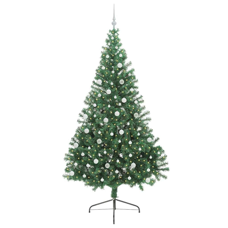 Afbeelding laden in galerijviewer, Vidaxl kunstmatig voorverlicht kerstboom met 300 led groen 240 cm pvc