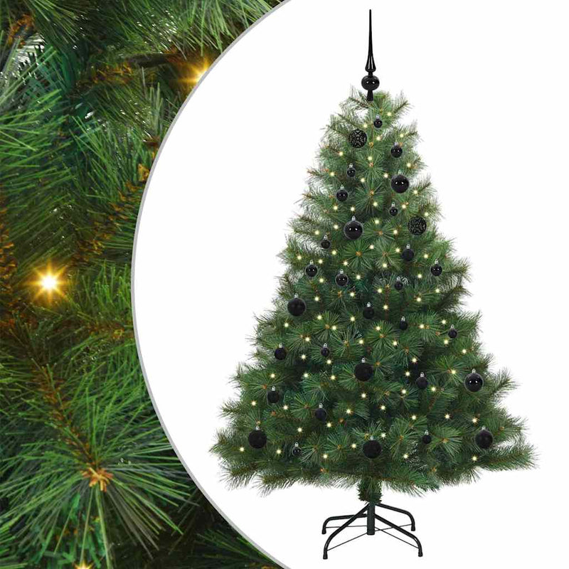Afbeelding laden in galerijviewer, Vidaxl kunstkerstboom met 150 led met standaard groen 150 cm pe en pvc