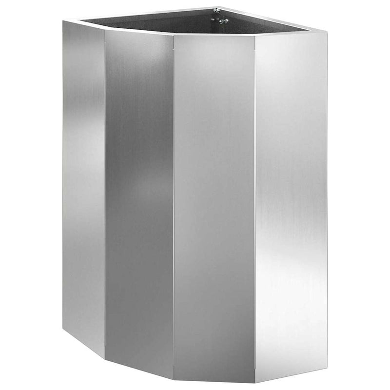 Afbeelding laden in galerijviewer, Vidaxl hoek plantbak zilver 30 x 30 x 50 cm gegalvaniseerd staal