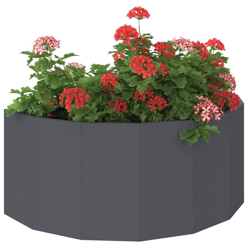 Afbeelding laden in galerijviewer, Vidaxl plantenbak antraciet 90 x 45 x 35 cm staal