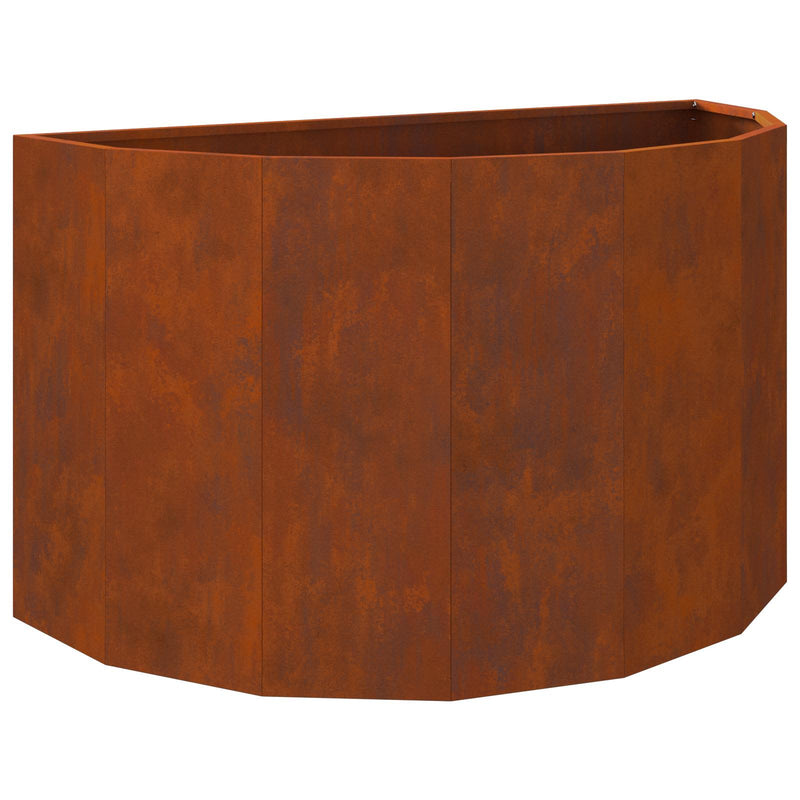 Afbeelding laden in galerijviewer, Vidaxl plantenbak roestig 90 x 45 x 50 cm cortenstaal