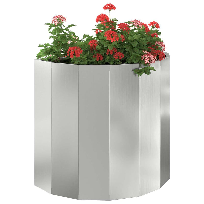 Afbeelding laden in galerijviewer, Vidaxl plantenbak zilver 60 x 30 x 50 cm gegalvaniseerd staal