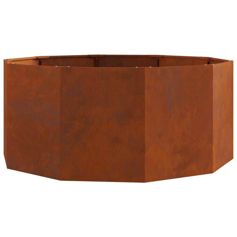 Afbeelding laden in galerijviewer, Vidaxl plantenbak roestig 120 x 120 x 50 cm cortenstaal