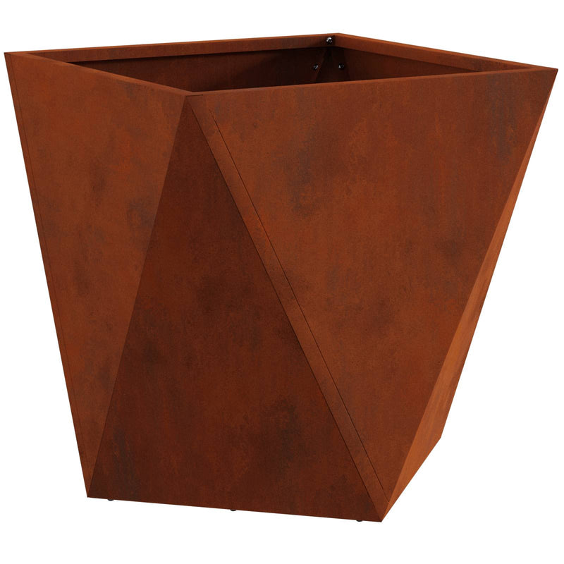 Afbeelding laden in galerijviewer, Vidaxl plantenbak roestig 40 x 40 x 40 cm cortenstaal