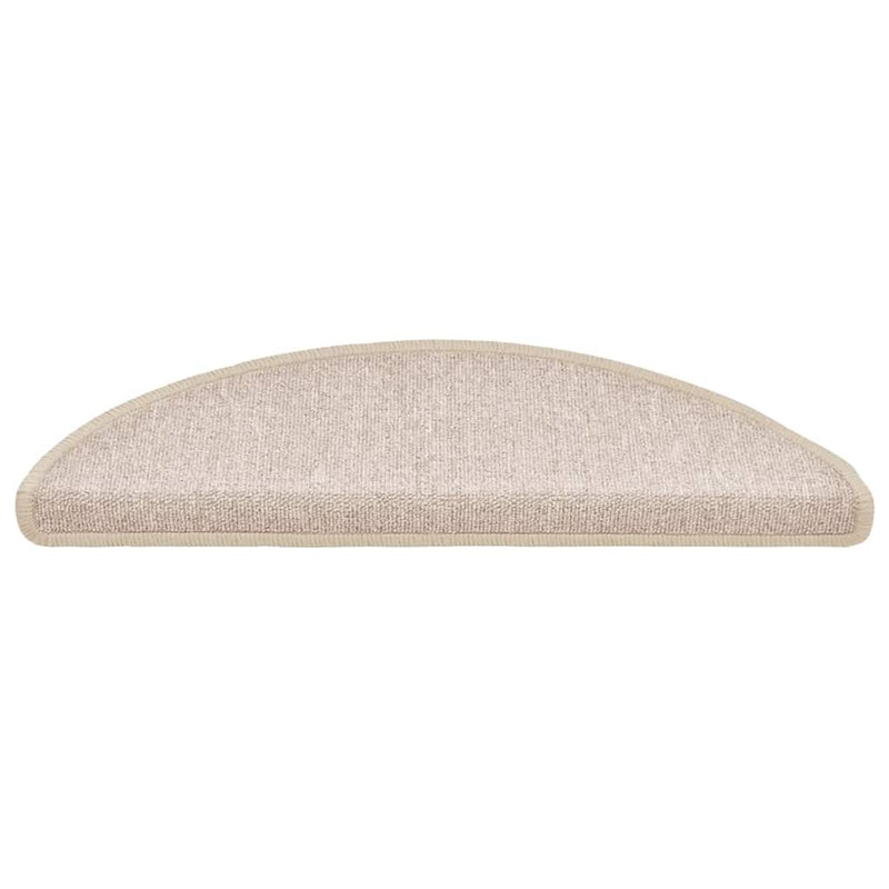 Afbeelding laden in galerijviewer, Vidaxl trapmatten 20 st 56x17x3 cm taupe halfrond