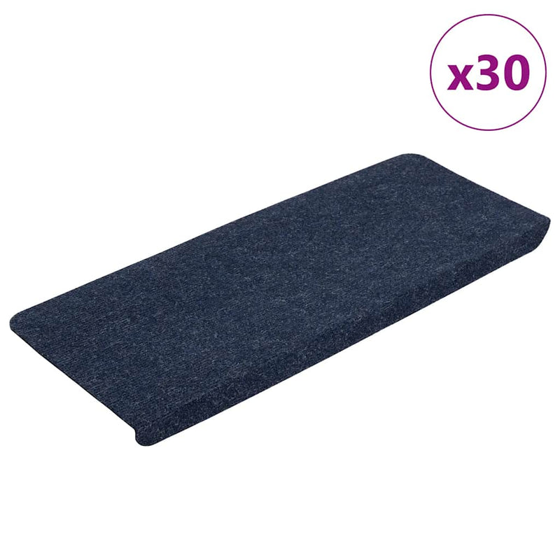 Afbeelding laden in galerijviewer, Vidaxl trapmatten zelfklevend 30 st 65x24,5x3,5 cm blauw