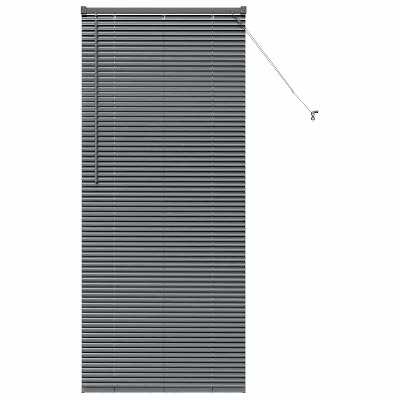 Afbeelding laden in galerijviewer, Vidaxl venetiaanse jaloezieën donkergrijs 175 x 75 cm aluminium