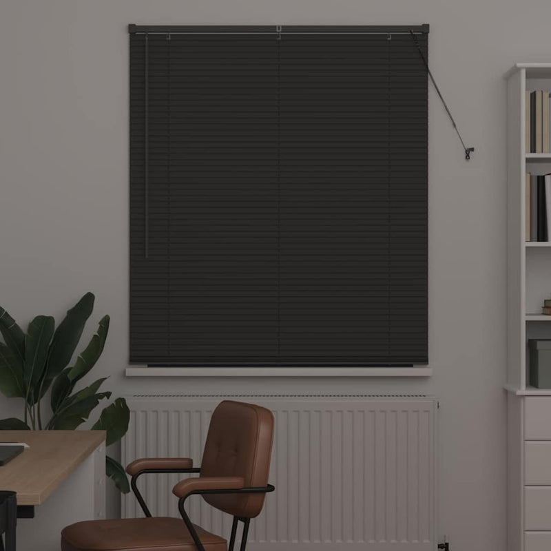 Afbeelding laden in galerijviewer, Vidaxl venetiaanse jaloezieën donkergrijs 175 x 115 cm aluminium