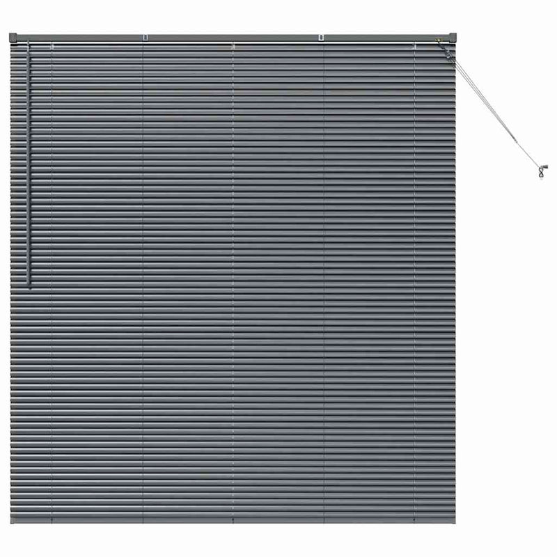 Afbeelding laden in galerijviewer, Vidaxl venetiaanse jaloezieën donkergrijs 175 x 160 cm aluminium