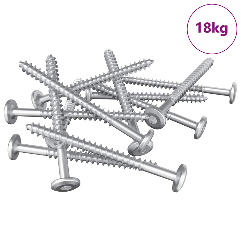 Afbeelding laden in galerijviewer, Vidaxl houten schroeven 1900 pcs zilver staal