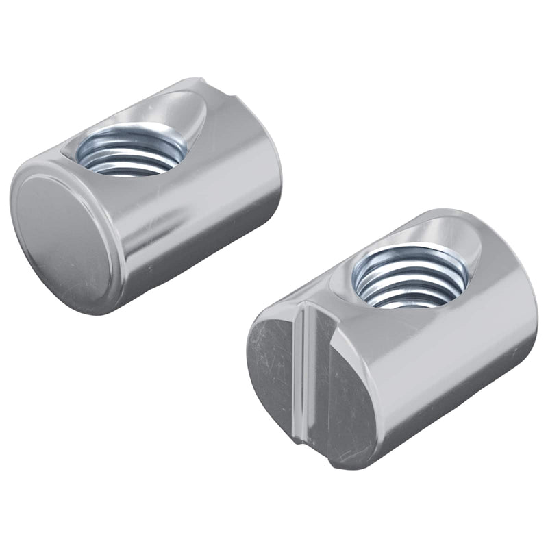 Afbeelding laden in galerijviewer, Vidaxl meubel barrelmoer 2 pcs verzinkt m6 x 13 mm ijzer