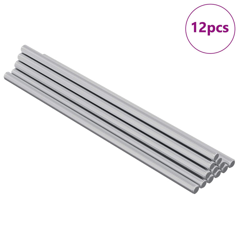 Afbeelding laden in galerijviewer, Vidaxl draadstaaf 12 pcs zilver 6 x 170 mm staal