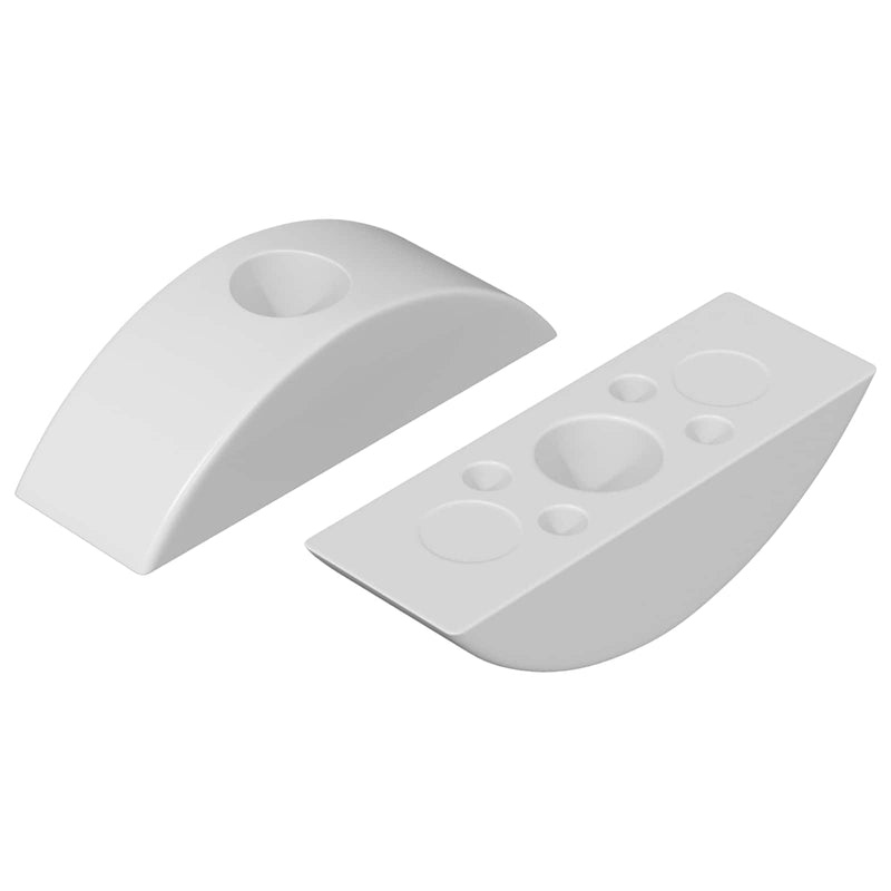 Afbeelding laden in galerijviewer, Vidaxl halve maan washer 2 pcs wit m6 polypropyleen