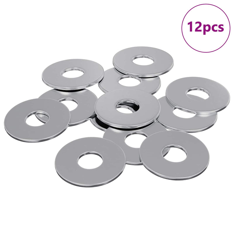 Afbeelding laden in galerijviewer, Vidaxl washers 12 pcs zilver 18 x 18 x 1,2 mm ijzer