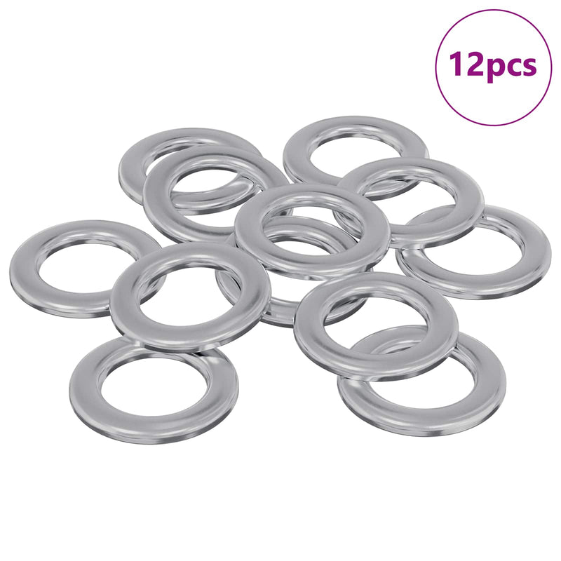 Afbeelding laden in galerijviewer, Vidaxl washers 12 pcs zilver 10 x 10 x 0,8 mm ijzer