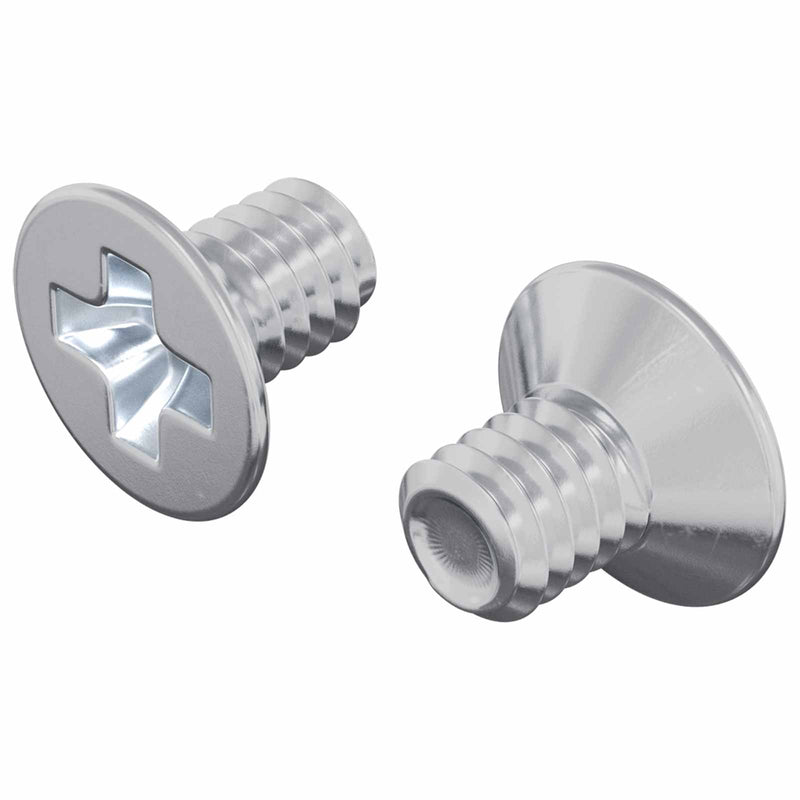 Afbeelding laden in galerijviewer, Vidaxl verzonken schroeven 2 pcs zilver m4 x 6 mm staal