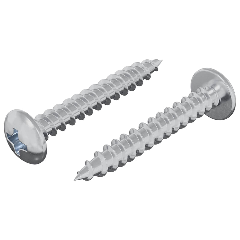 Afbeelding laden in galerijviewer, Vidaxl houten schroef 2 pcs zilver m4 x 28 mm ijzer