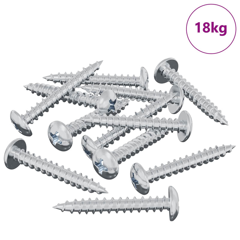 Afbeelding laden in galerijviewer, Vidaxl houten schroef 8182 st zilver m4 x 28 mm ijzer