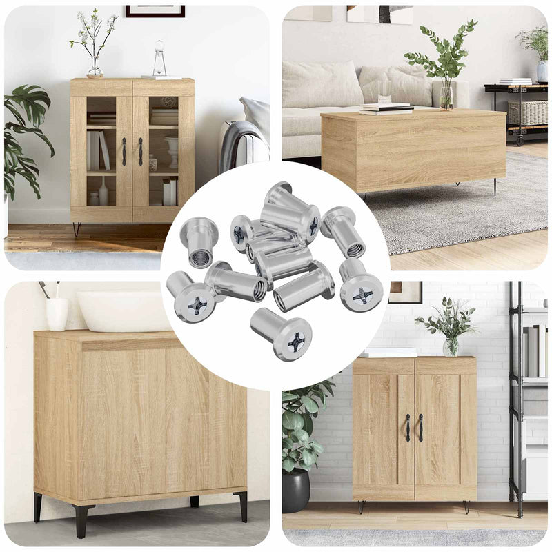 Afbeelding laden in galerijviewer, Vidaxl slotmoer 3673 pcs zilver staal
