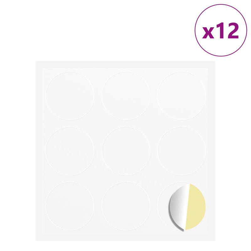 Afbeelding laden in galerijviewer, Vidaxl sticker 12 pcs wit ø 20 x 0,5 mm papier