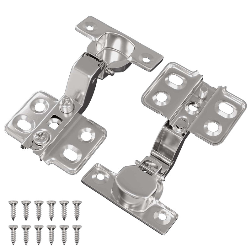 Afbeelding laden in galerijviewer, Vidaxl scharnier 2 pcs nikkel 85 x 52,5 x 9,5 mm ijzer
