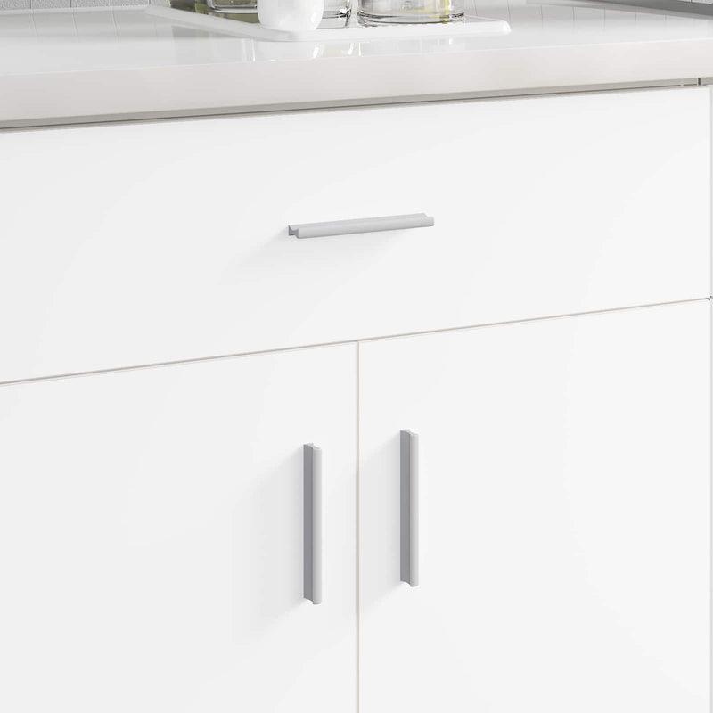 Afbeelding laden in galerijviewer, Vidaxl handvat effen 828 pcs zilver 105.7 x 7.4 x 15.5 mm aluminium