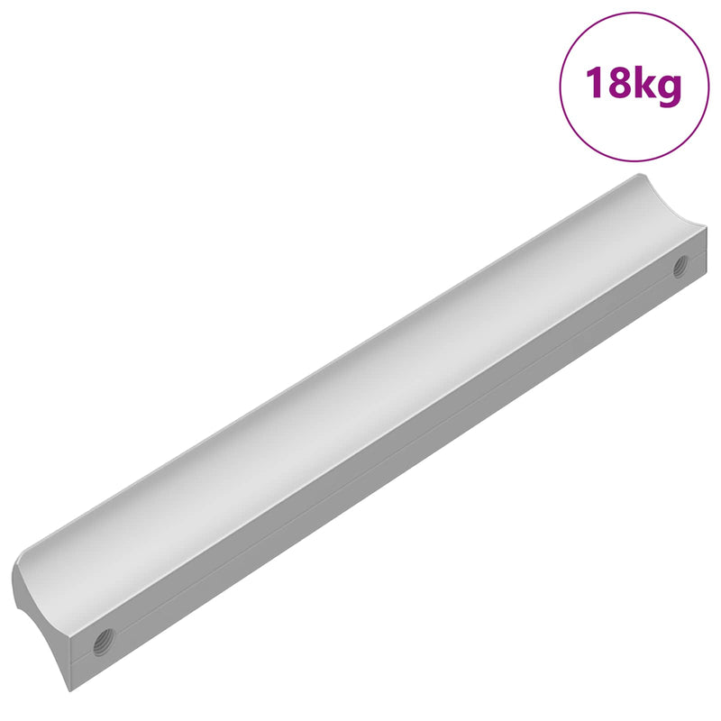 Afbeelding laden in galerijviewer, Vidaxl handvat effen 828 pcs zilver 105.7 x 7.4 x 15.5 mm aluminium