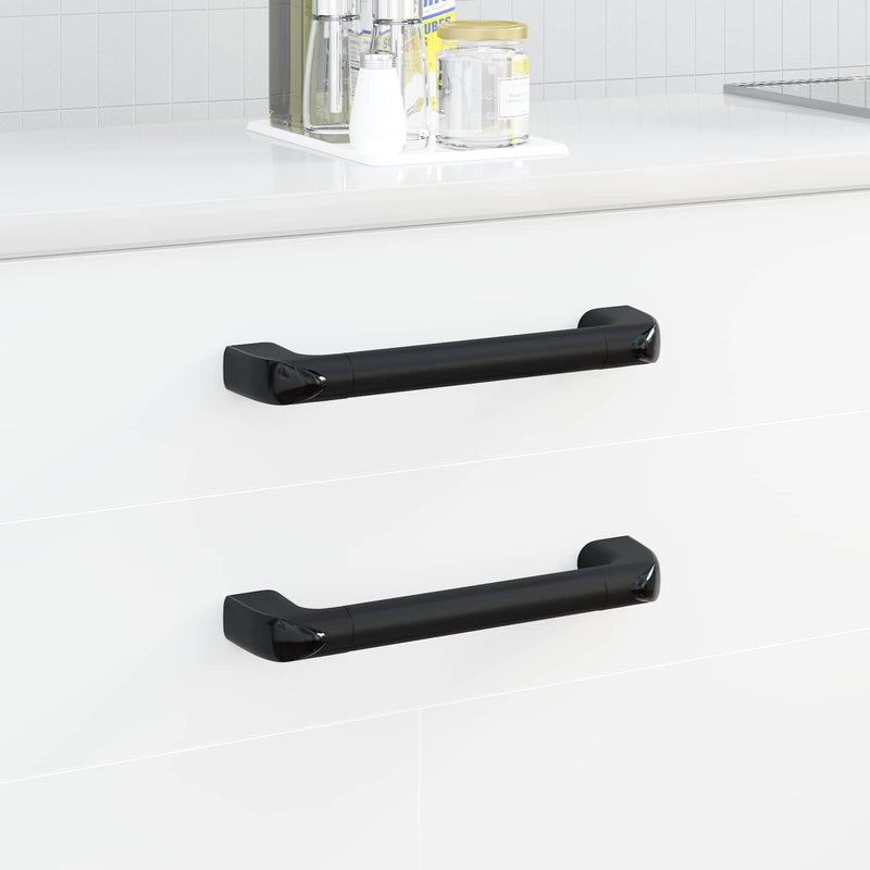 Afbeelding laden in galerijviewer, Vidaxl handvat effen 12 pcs zwart 380 x 34 x 85 mm aluminium en pp