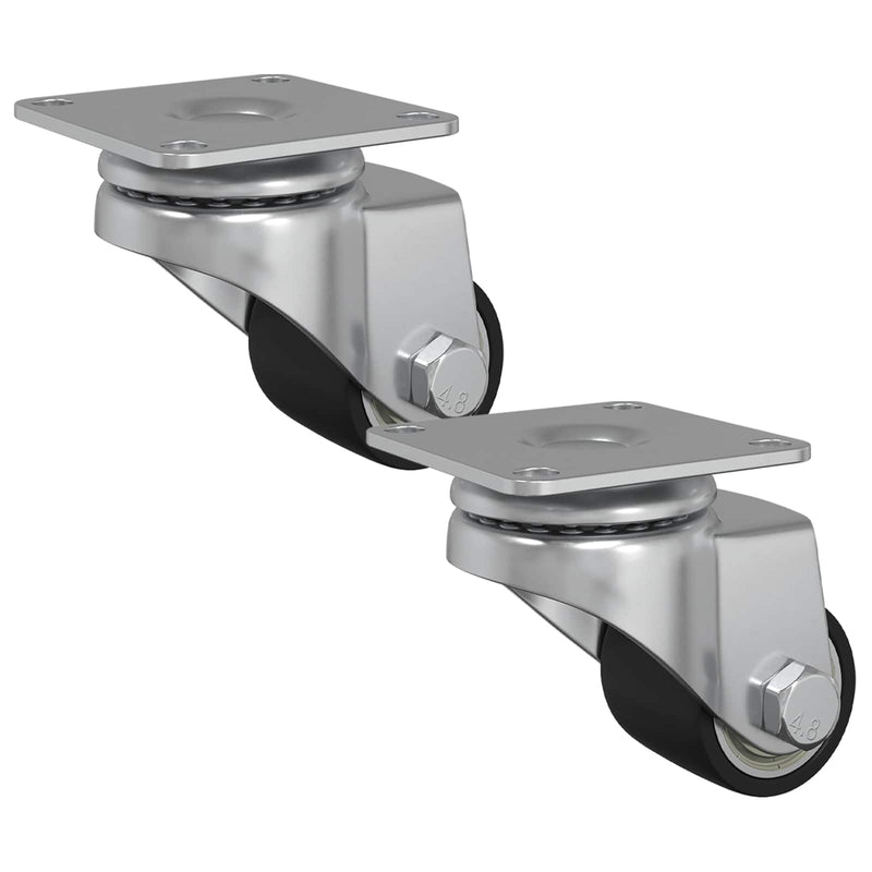 Afbeelding laden in galerijviewer, Vidaxl caster 2 pcs zilver 44,1 x 44,1 x 1,95 mm nylon