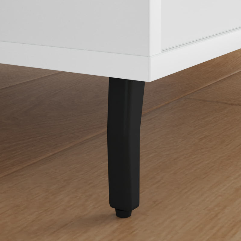 Afbeelding laden in galerijviewer, Vidaxl staande poten 2 pcs zwart 40 x 40 x 100 mm ijzer