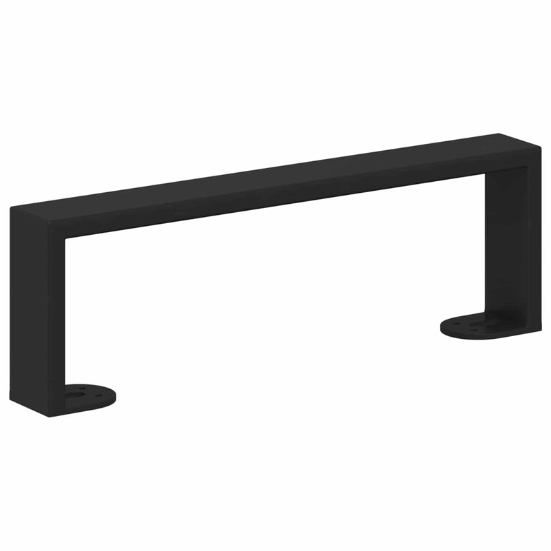 Afbeelding laden in galerijviewer, Vidaxl meubelpoten 12 pcs zwart 311 x 40,5 x 100 mm ijzer