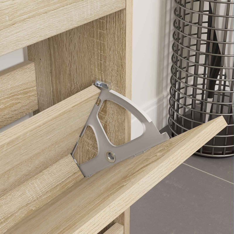 Afbeelding laden in galerijviewer, Vidaxl flip lade scharnier 2 pcs zilver 235 x 155 x 30 mm ijzer