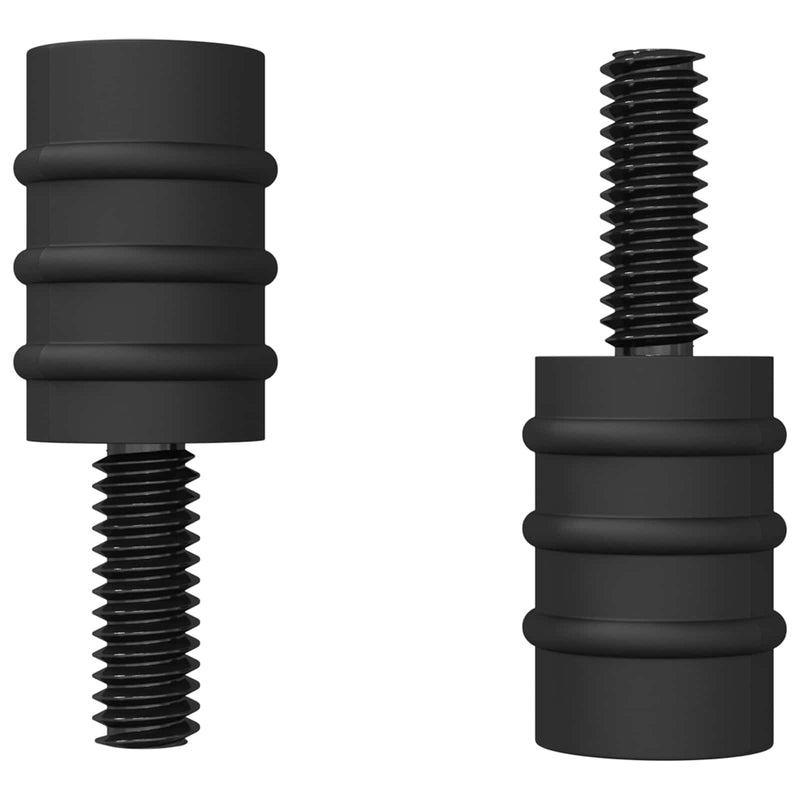 Afbeelding laden in galerijviewer, Vidaxl standoff schroef 2 pcs zwart m4 rubber en staal