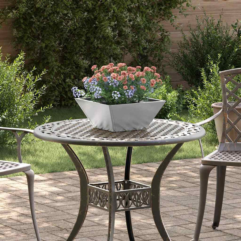 Afbeelding laden in galerijviewer, Vidaxl tuin bloempot 5 pcs zilver 35 x 35 x 15 cm roestvrij staal