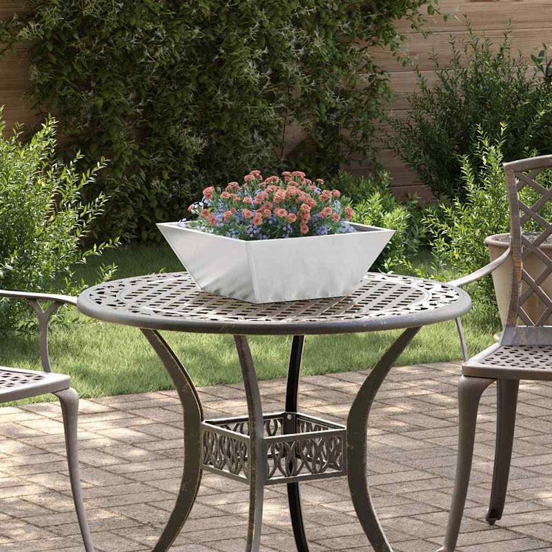 Afbeelding laden in galerijviewer, Vidaxl tuin bloempot 5 pcs zilver 40 x 40 x 15 cm roestvrij staal