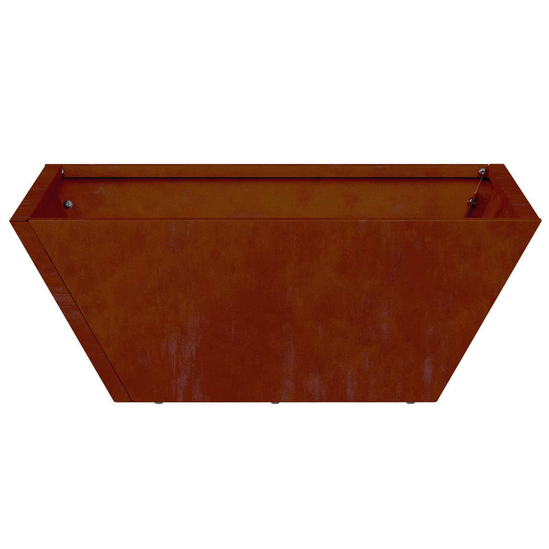 Afbeelding laden in galerijviewer, Vidaxl tuin bloempot roestig 40 x 40 x 15 cm cortenstaal