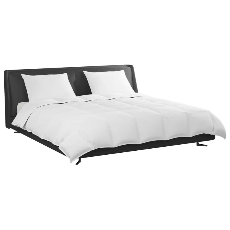 Afbeelding laden in galerijviewer, Vidaxl dekbed set met kussen 3 pcs wit donsveertjes