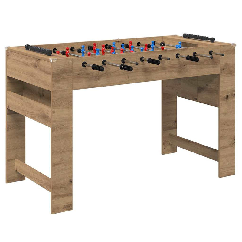 Afbeelding laden in galerijviewer, Vidaxl voetbaltafel artisan eiken 125 x 60,5 x 80 cm bewerkt hout