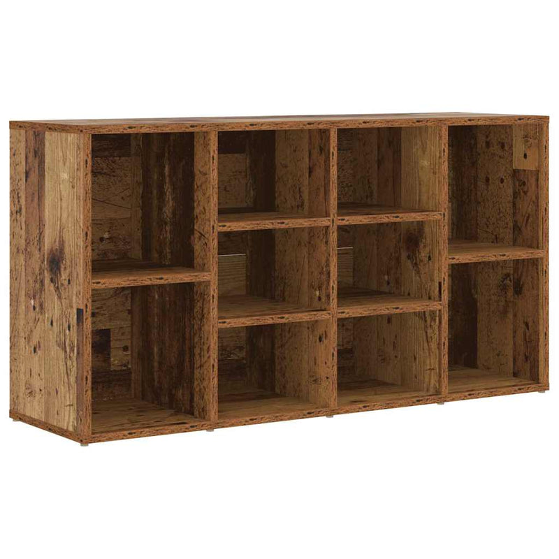 Afbeelding laden in galerijviewer, Vidaxl schoenenbank met plank oudhout 103 x 30 x 54,5 cm bewerkt hout