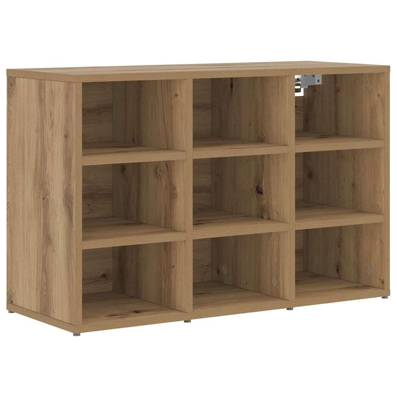 Afbeelding laden in galerijviewer, Vidaxl schoenenkast artisan eiken 77,5 x 30 x 51 cm bewerkt hout