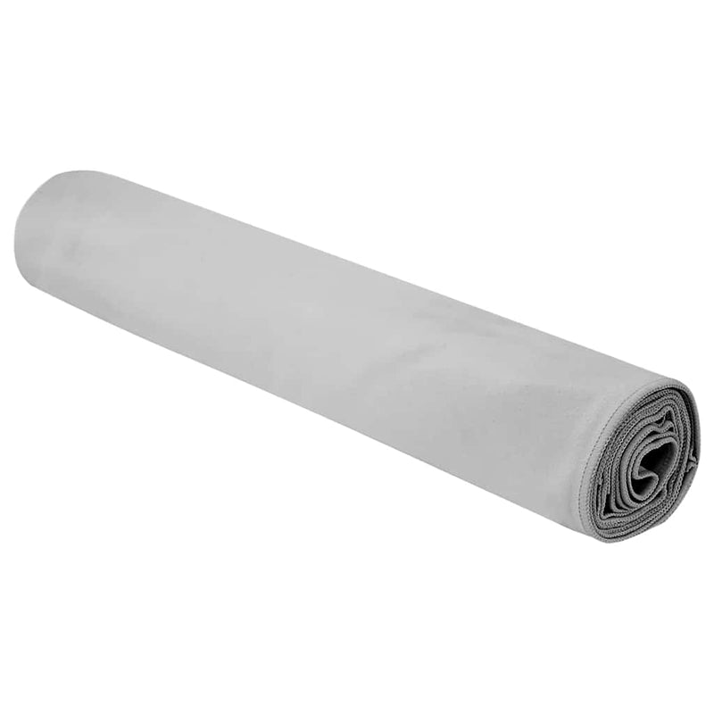 Afbeelding laden in galerijviewer, Vidaxl sporthanddoeken 2 pcs grijs 180 x 90 cm polyester en polyamide