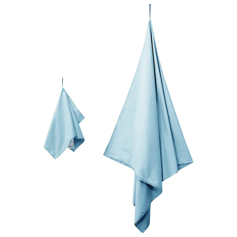 Afbeelding laden in galerijviewer, Vidaxl set van sporthanddoeken 2 pcs blauw stof