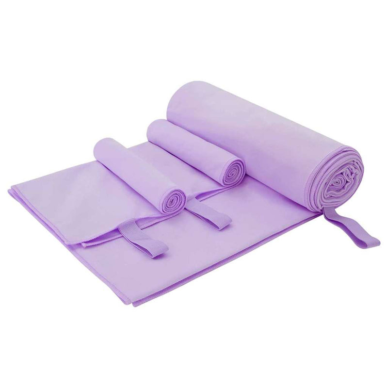 Afbeelding laden in galerijviewer, Vidaxl set van sporthanddoeken 3 pcs paars polyester en polyamide