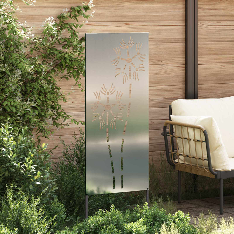 Afbeelding laden in galerijviewer, Vidaxl tuin privacy screen zilver 50 x 140 cm gegalvaniseerd staal