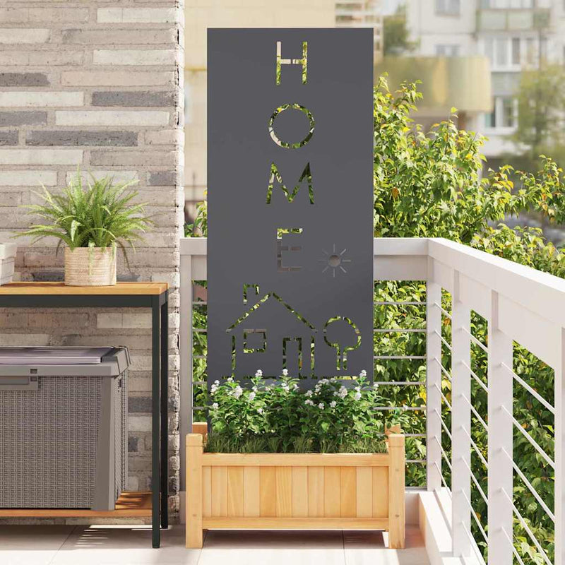Afbeelding laden in galerijviewer, Vidaxl tuin privacy screen antraciet 50 x 140 cm koudgewalst staal