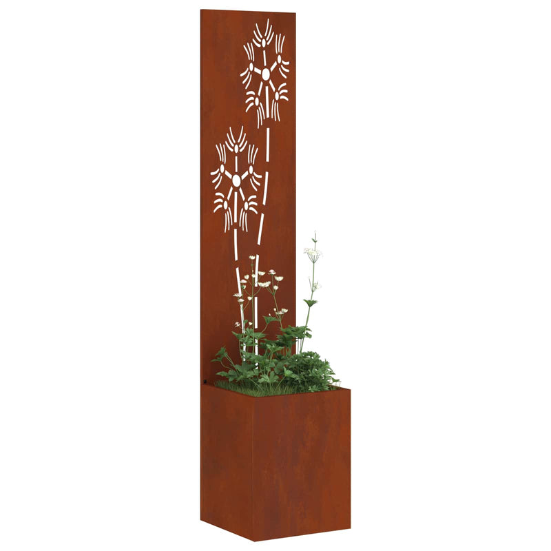 Afbeelding laden in galerijviewer, Vidaxl tuin privacy screen roestig 32 x 32 x 150 cm cortenstaal