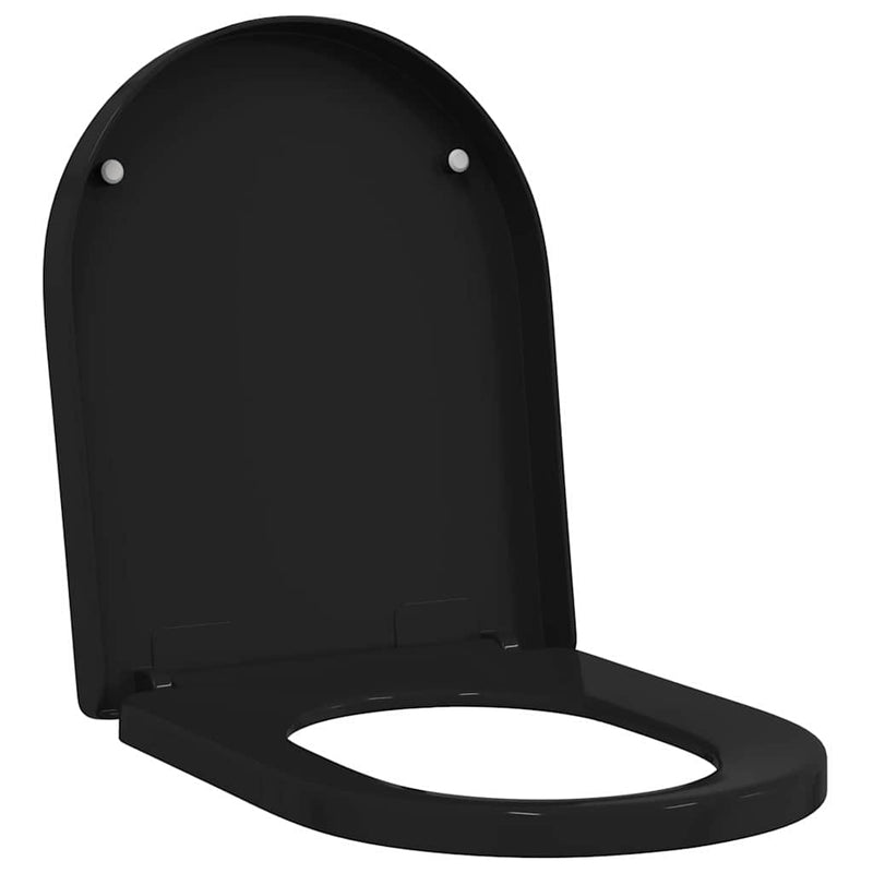 Afbeelding laden in galerijviewer, Vidaxl toiletzitting zwart 48 x 36,5 x 4,5 cm polypropyleen